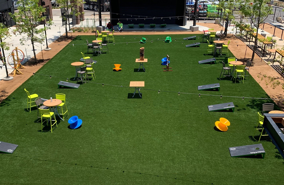 Commercial Artificial Grass Installation